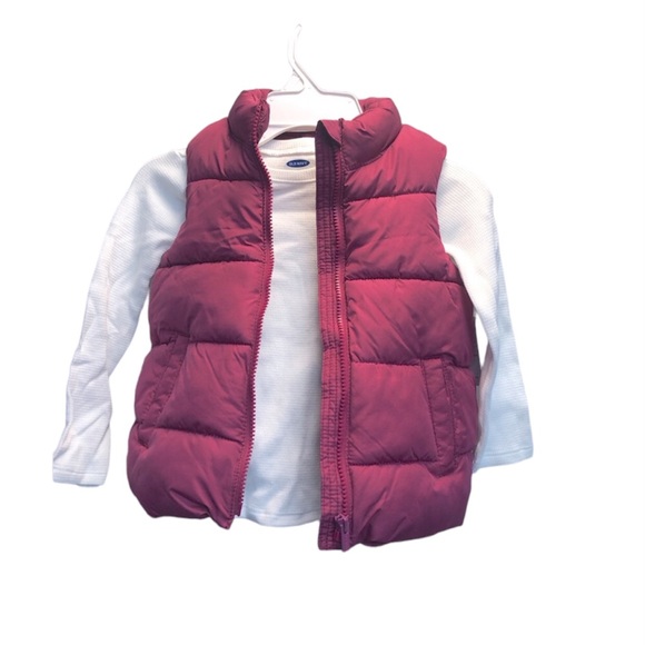 Old Navy Other - Old Navy long sleeve thermal and puffer vest, 3T (4T has been sold)